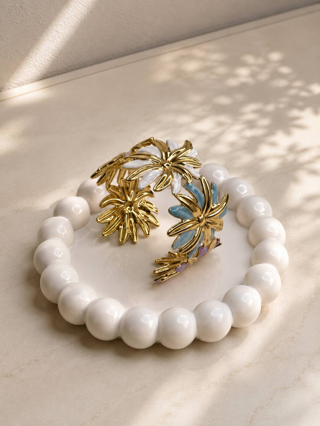 Floral Cuff Bangle