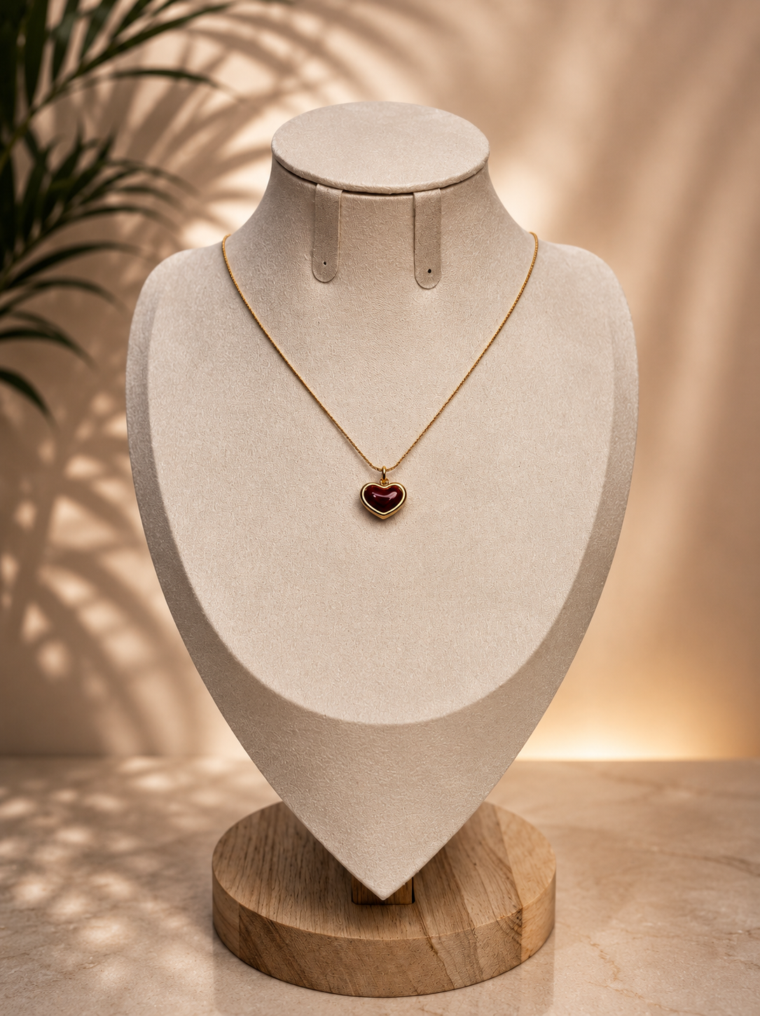 Ruby Heart Necklace