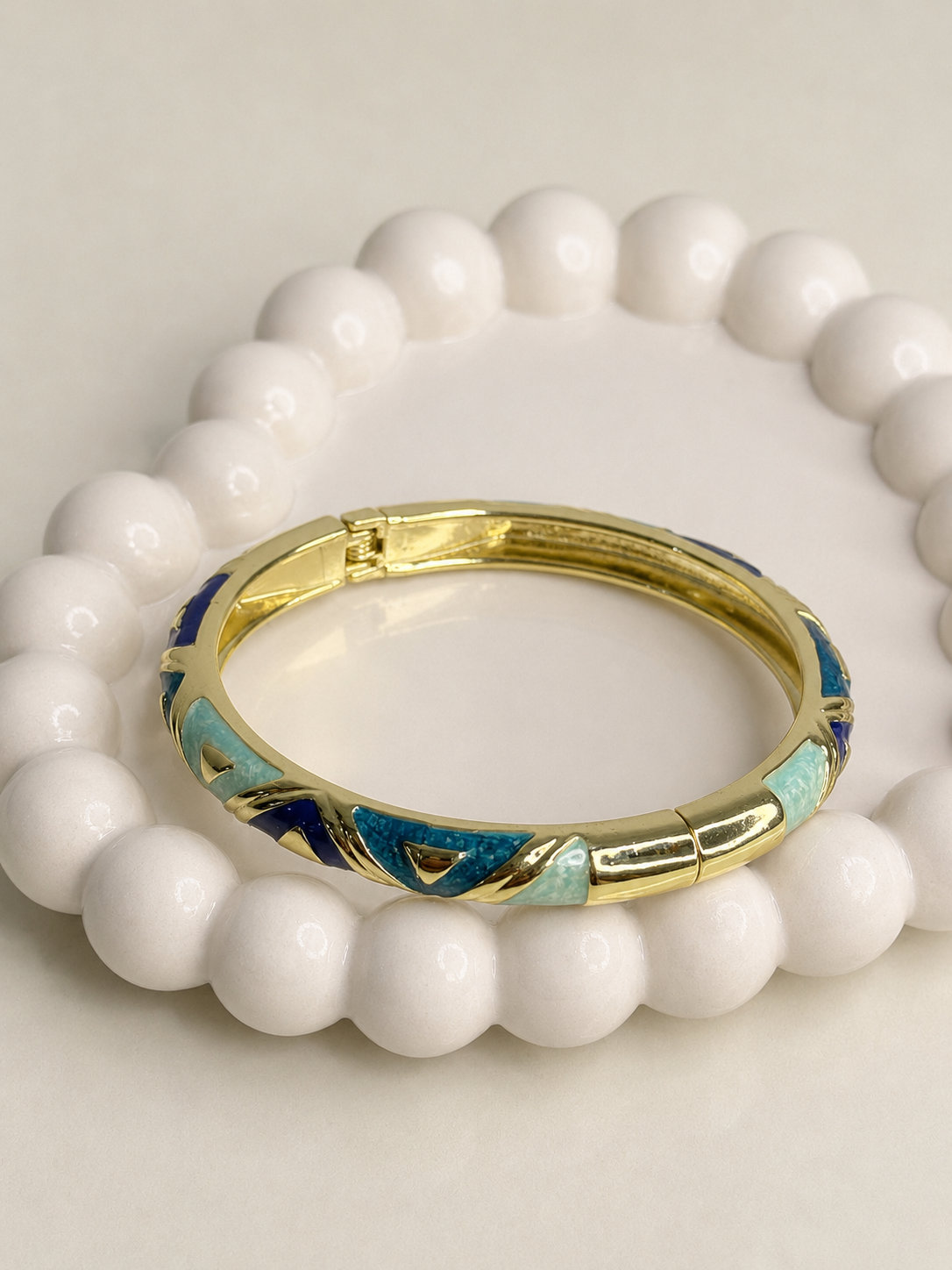 Ocean Breeze Enamel Bangle