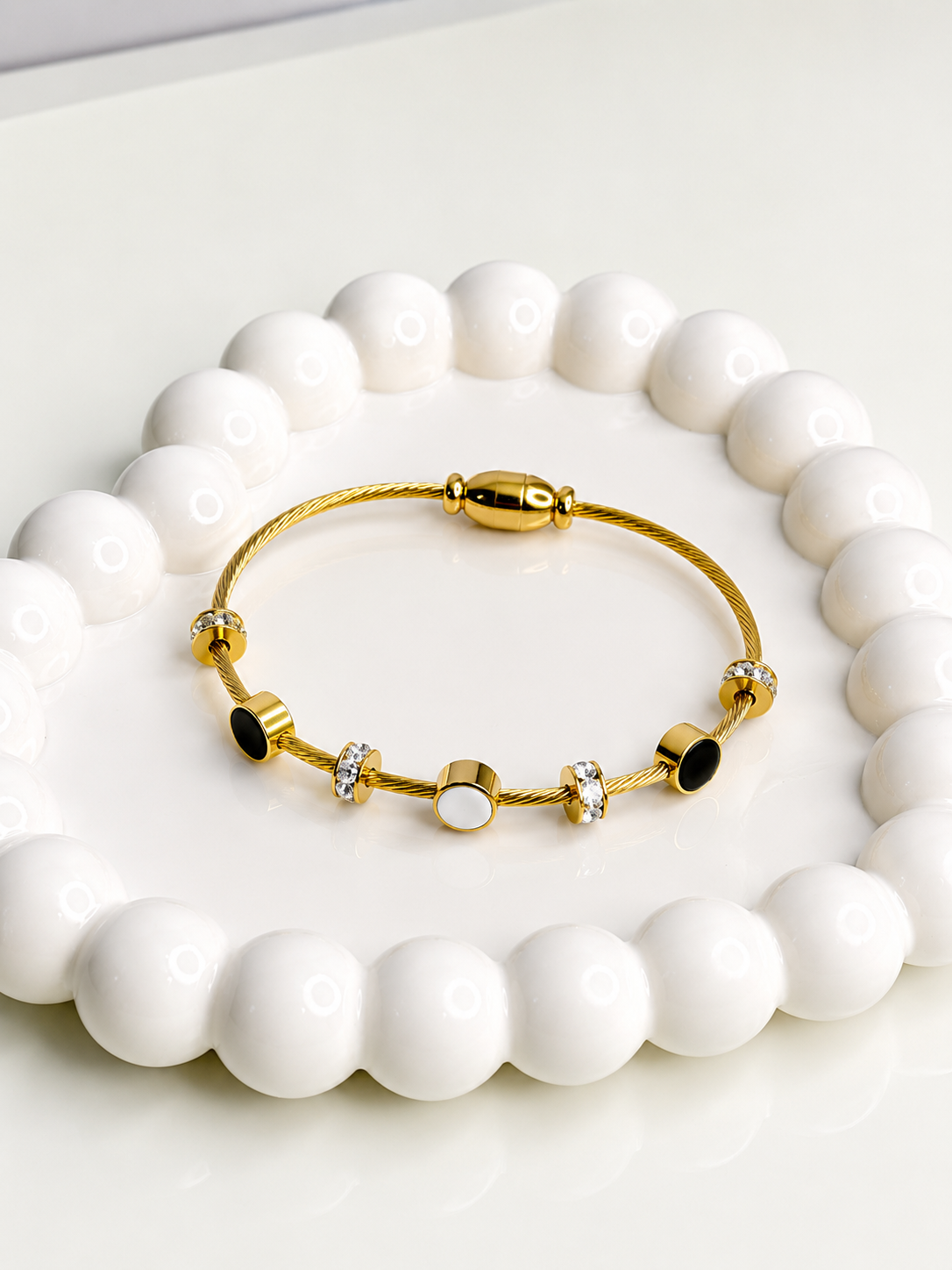 Dual Tone Magnetic Bangle