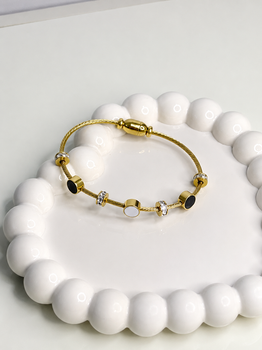 Dual Tone Magnetic Bangle