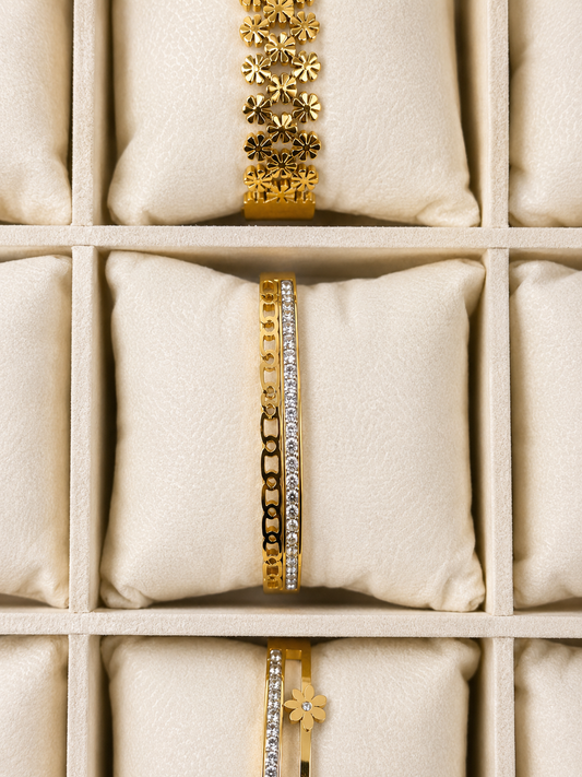 Crystal Line Bangle (adult size)