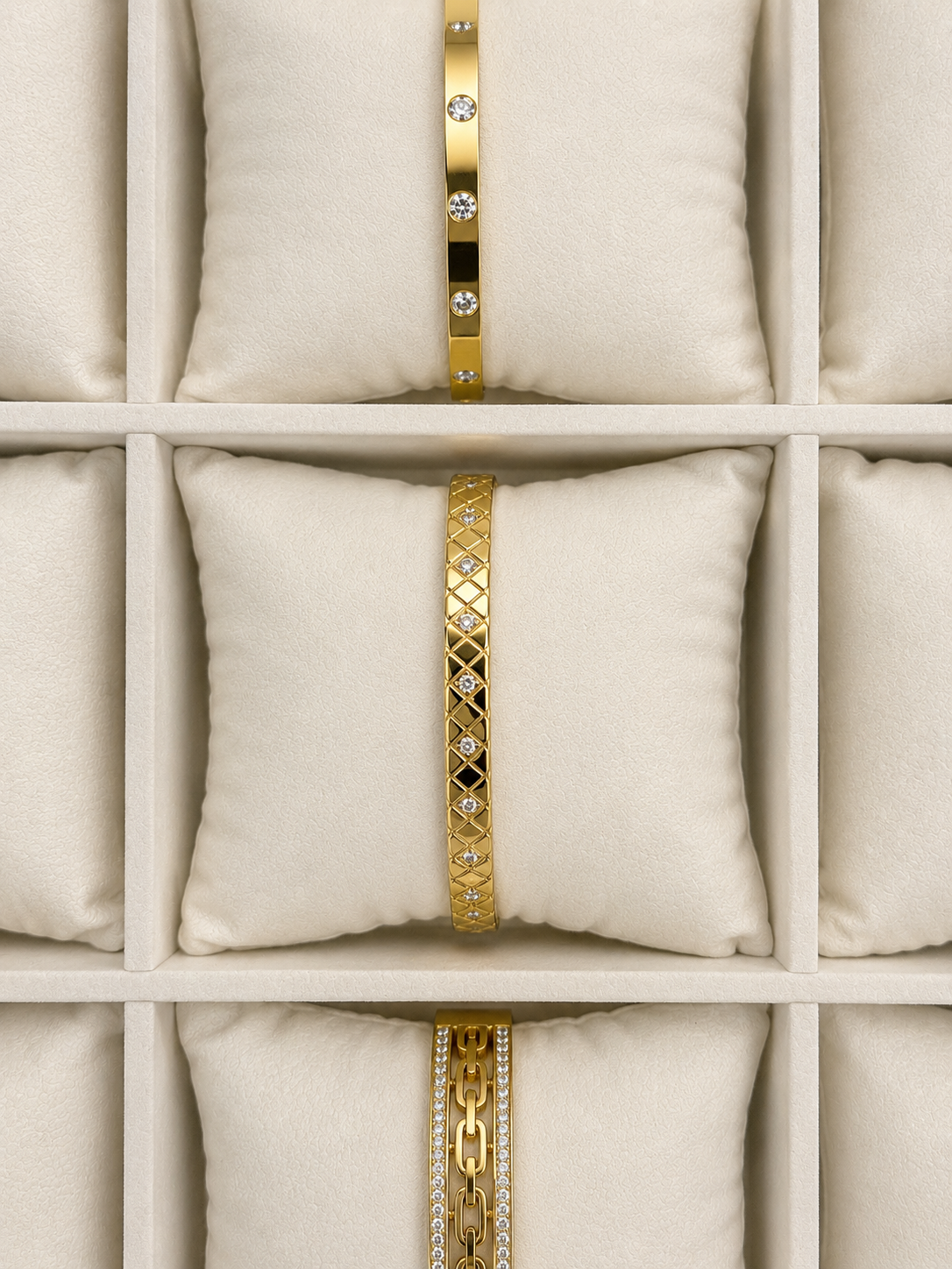 Lattice Stone Bangle(adult size)