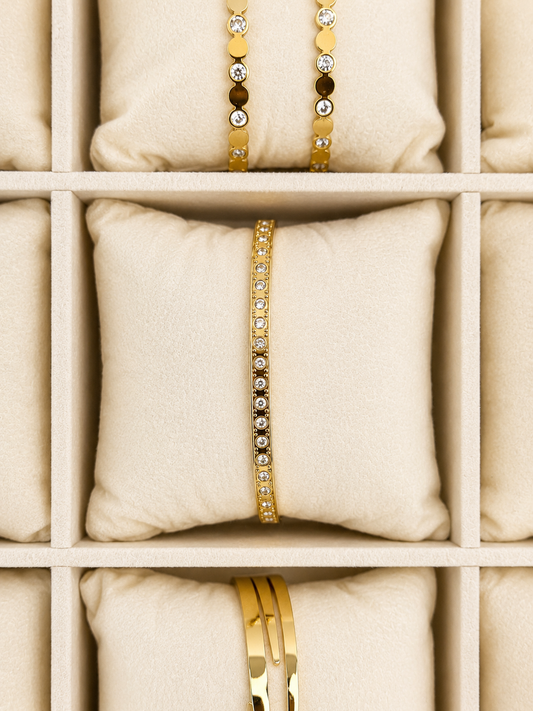 Luna Stone Bangle (adult size)