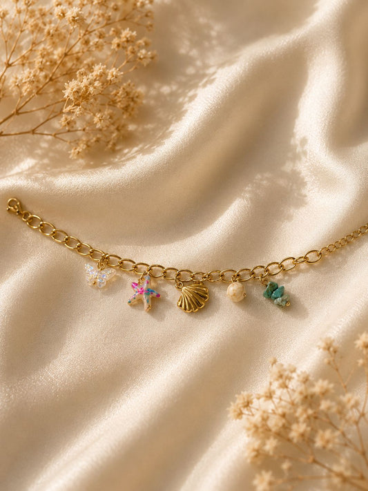 Seashell Charm Bracelet