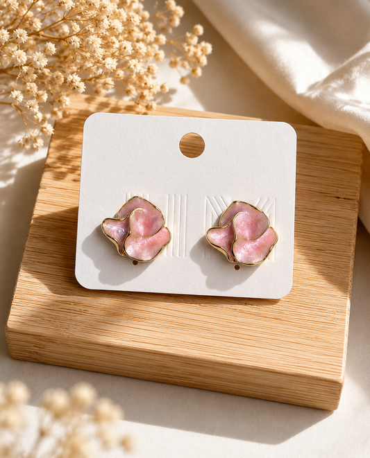 Blush Pink Petal Earring
