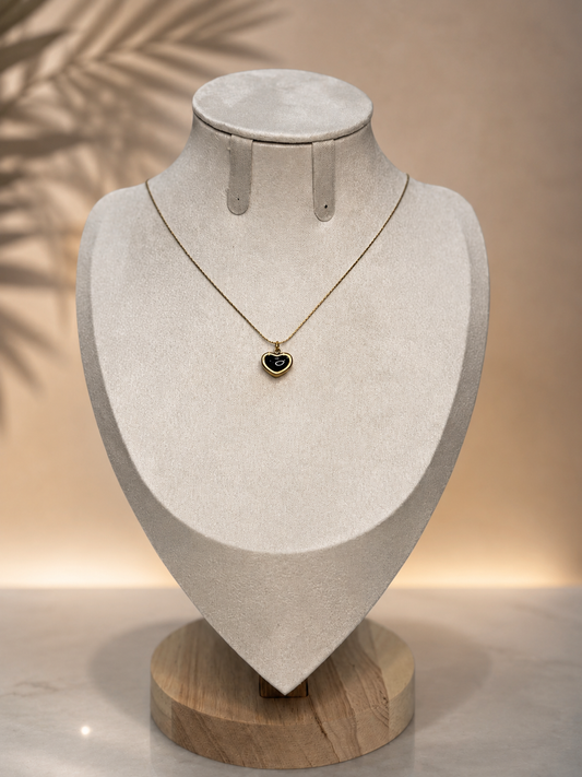 Black Heart Necklace