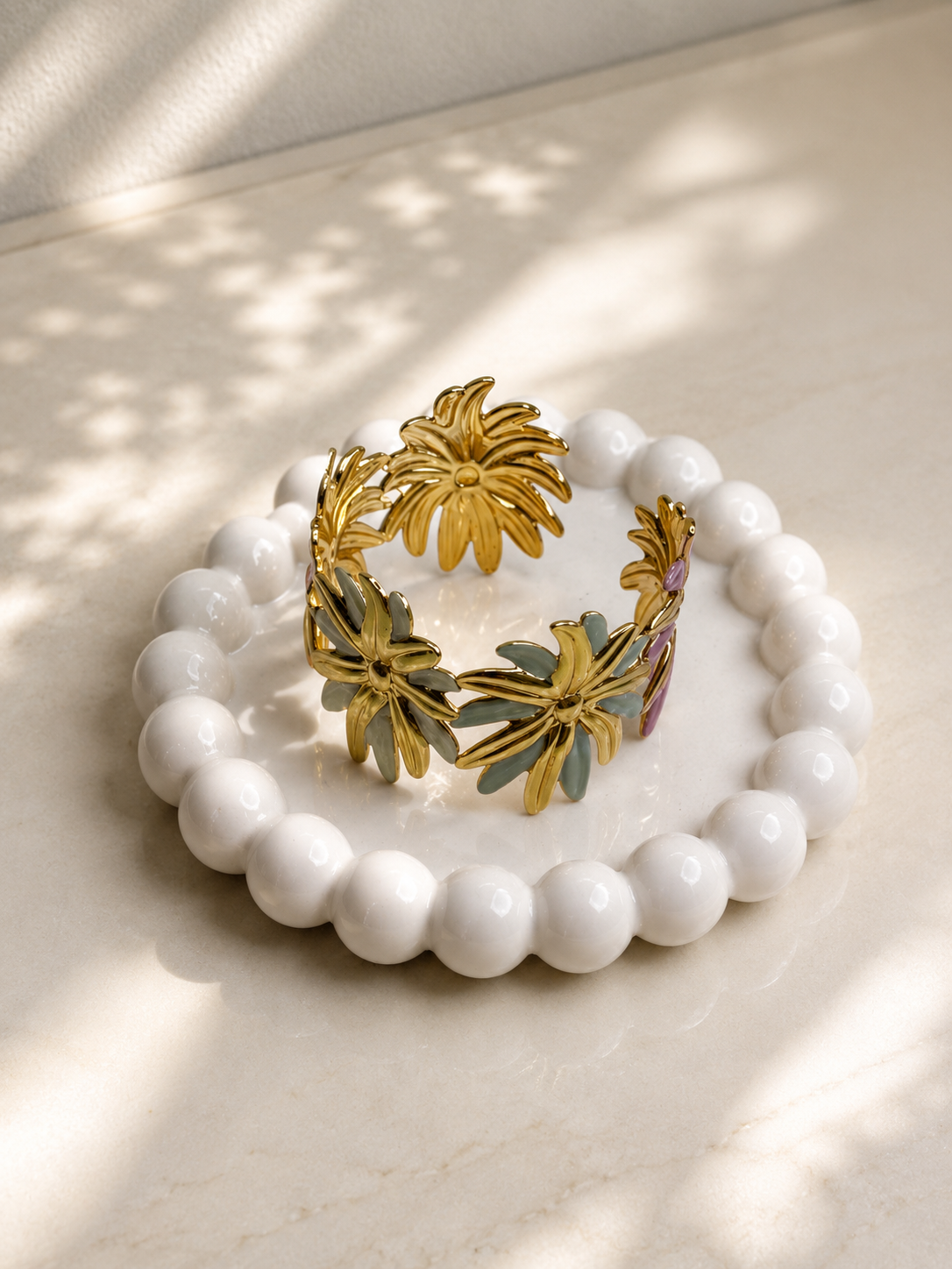 Floral Cuff Bangle