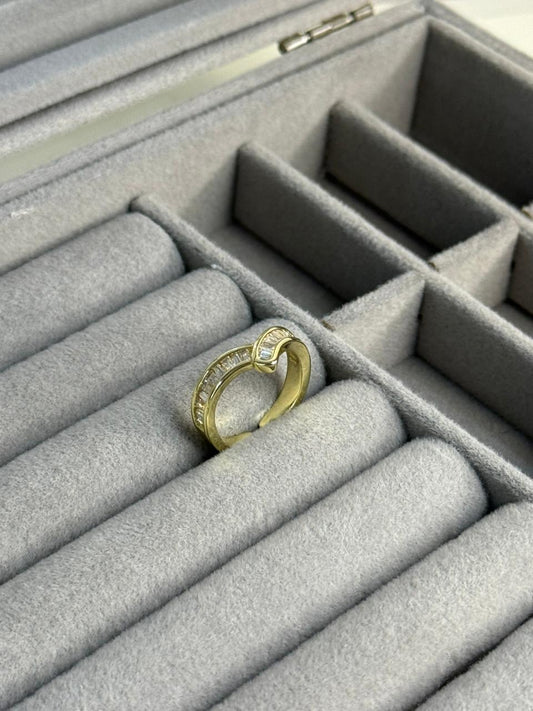 Crystal Curve Ring